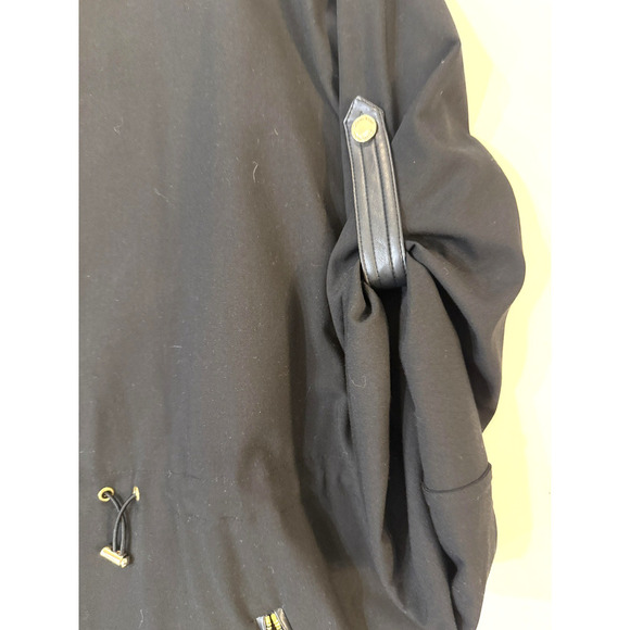 Calvin Klein Vintage Jacket Womens 3X Drawstring Waist Gold Buttons Zip Pockets - Picture 4 of 11